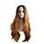Χαμηλού Κόστους Συνθετικές Trendy Περούκες-Συνθετικές Περούκες Σγουρά Κούρεμα νεράιδας Περούκα Μακρύ Μαύρο και Χρυσό Συνθετικά μαλλιά 28 inch Γυναικεία Μοδάτο Σχέδιο Κλασσικό Διαβάθμιση χρώματος Χρυσό