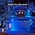 abordables Guirlandes Lumineuses LED-led solaire extérieur guirlande lumineuse étanche 12m 100leds 7m 50leds 8 modes lampes solaires pour jardins maisons de fête de mariage rideaux de patio extérieur 2 pcs 1 pc