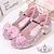 cheap Movie &amp; TV Theme Costumes-Princess Shoes Masquerade Girls&#039; Movie Cosplay Sequins Rosy Pink Silver Blue Shoes Halloween Children&#039;s Day Masquerade World Book Day Costumes