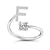 cheap Trendy Jewelry-1PC Band Ring For Men&#039;s Women&#039;s Crystal White Alloy Classic