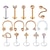 billige Tilbehør til kvinne-16g brusk helix tragus stud earring twist spiral barbell leppe ringer labret stud hestesko piercing vridd øyenbrynringer piercing for kvinner menn smykker