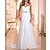 cheap Wedding Dresses-Hall Simple Wedding Dresses A-Line Sweetheart Strapless Sweep / Brush Train Chiffon Bridal Gowns With Crystals 2024