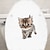 cheap 3D Wall Stickers-Animals Toilet Wall Stickers , Removable PVC Home Decoration Wall Decal Wall Decoration for bedroom living room