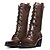 ieftine Ghete de Damă-Women&#039;s Boots Cowboy Boots Comfort Shoes Knee High Boots Daily Office &amp; Career Solid Colored Mid Calf Boots Winter Cuban Heel Pointed Toe Vintage Classic Punk &amp; Gothic PU Zipper Black Brown