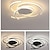 abordables Plafonniers à intensité variable-Plafonniers à 1 lumière de 56 cm à led finitions géométriques peintes en aluminium design plafonniers luminaires de chambre à coucher de cuisine artistique moderne 110-240v uniquement dimmable avec