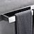 cheap Towel Bars-Bathroom Towel Bar,Self Adhesive Wall Mounted 304 Stainless Steel Single Bar Matte Black Silvery Bathroom &amp; Kitchen Decoration