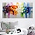 cheap Abstract Paintings-Oil Painting Hand Painted Horizontal Panoramic Abstract Still Life Modern Rolled Canvas (No Frame)