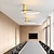 olcso Mennyezeti lámpák-40 cm-es állítható led kerek mennyezet világos arany fekete tervező minimalista művészeti recepció konferenciaterem üzleti épület éttermi ruhaüzlet