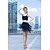 cheap Dancing Costumes-Women&#039;s Latin Dancer Dance Party Costume Tassel Polyester Black Skirts