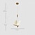 tanie Światła wysp-17 cm kształt motyla żyrandol złoty wisiorek światła led pojedynczy projekt akrylowy nowoczesny prezent artystyczny dla przyjaciół rodziny 110-120v 220-240v