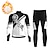cheap Cycling Jersey &amp; Shorts / Pants Sets-21Grams® Men&#039;s Long Sleeve Cycling Jacket with Pants Mountain Bike MTB Road Bike Cycling Winter White Green Orange Patchwork Gear Bike Jacket Tights Clothing Suit Fleece Polyester Fleece Lining 3D