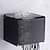 preiswerte Toilettenpapierhalter-schwarzer toilettenpapierhalter raum aluminium wasserdichte taschentuchbox gestanztes regal wandhalterung taschentuchhalter neues design