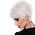 economico parrucca più vecchia-parrucche bianche per le donne parrucca sintetica parrucca asimmetrica riccia sciolta capelli sintetici bianchi corti 6 pollici classico squisito soffice bianco