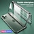 halpa iPhone kotelot-puhelin Etui Käyttötarkoitus Apple Suojakuori Magneettinen adsorptiokotelo iPhone 13 12 11 Pro Max Mini SE 2020 X XR XS Max 8 7 Plus Voltti Magneetti Kaksipuolinen Yhtenäinen Karkaistu lasi Metalli