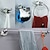 cheap Bathroom Accessory Set-4 Pcs Bathroom Hardware Accessory Set Include Towel Bar Toilet Paper Holder Robe Hook Towel Ring and Toilet Brush with Brass and Stainless Steel Wall Mounted