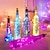 abordables LED String Lights-1/2/6/10pcs bouteille de vin guirlandes lumineuses 2m 20leds avec liège blanc chaud blanc multi couleur rouge bleu étanche décoration de mariage de noël piles alimentées