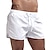 baratos calção de banho boxer masculino-Homens Bermuda de Surf Shorts de Natação Calção Justo de Natação Com Cordão Cor Sólida Secagem Rápida Leve Corrida Piscina Clássico Casual / esportivo Preto Branco