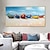 cheap Landscape Paintings-Oil Painting Hand Painted Horizontal Panoramic Abstract Still Life Modern Rolled Canvas (No Frame)