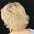 billige eldre parykk-Syntetiske parykker Krøllet Asymmetrisk frisyre Parykk Kort Blond Syntetisk hår 6 tommers Dame Klassisk utsøkt fluffy Blond