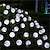olcso LED szalagfények-napkollektoros lámpák led kültéri napfénylámpák 2db 20 led 5m napos terasz kerti lámpák 8 üzemmóddal vízálló kristálygömb húrlámpák terasz gyep party esküvői kerti díszek