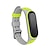 baratos Outras pulseiras de relógio-1 pcs Pulseira de Smartwatch Compatível com Xiaomi Mi Band 6 Mi Band 5 Relógio inteligente Alça Elástico Respirável Pulseira Esportiva Substituição Pulseira