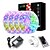 billige LED Lyskæder-zdm 20m (4 * 5m) led lysstrimler kit rgb tiktok lys 2835 1200 lysdioder 8mm strimmel fleksibelt lys led ir 44key fjernbetjening med eu us au strømforsyning ac110-240v