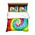 cheap Duvet Covers-Home Textiles 3D Print Bedding Set Duvet Cover Set with Pillowcase,2/3 pcs Duvet Cover Sets Rainbow Tie Dye Print Bedding Set