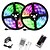 cheap LED Strip Lights-10m Light Sets LED Light Strips RGB Tiktok Lights 600 LEDs 2835 SMD 1 set Remote Control RC Cuttable Dimmable 12 V Linkable Self-adhesive Color-Changing IP44