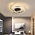 preiswerte Dimmbare Deckenleuchten-1-flammig 56 cm Deckenleuchten LED Aluminium geometrisch lackierte Oberflächen Design Einbauleuchten moderne künstlerische Küche Schlafzimmerleuchten 110-240V nur mit Fernbedienung dimmbar