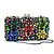 cheap Clutch Bags-Women&#039;s Bags Metal Evening Bag Crystal / Rhinestone Floral Print Wedding Bags Wedding Party Event / Party Black Gold Silver