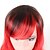 cheap Costume Wigs-Gothic Wig Synthetic Wig Wavy Wavy with Bangs Wig Long Red Synthetic Hair Women‘s Side Part Red