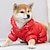 billige Hundetøj-vinter hundefrakke vandtæt vindtæt hund snedragt varm fleece polstret vinter kæledyr tøj til chihuahua pudler fransk bulldog pomeranian små hunde (rød)