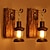 cheap Wall Sconces-Wall Lamp Single Head Industrial Rustic Vintage Retro Wooden Wall Scone Metal Painting Color for The Country Home Hotel Corridor Decorate Wall Light