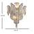 billige Unikke lysekroner-60 cm loftslampe sølv kvaster indbygget luksus moderne rustfrit stål metal 110-120v 220-240v