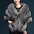 billige Pelssjaler-kortærmede sjaler i imiteret pels efterårsbryllup / fest / aften kvinders vikle med blonder / solid