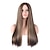cheap Synthetic Trendy Wigs-Synthetic Wig Matte Body Wave Middle Part Wig Long Light golden Synthetic Hair 26 inch Women&#039;s Sexy Lady Highlighted / Balayage Hair Dark Roots Blonde Brown