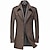 cheap Men&#039;s Trench Coat-Men&#039;s Winter Coat Wool Coat Overcoat Business Casual Winter Wool Outerwear Clothing Apparel Notch lapel collar