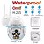 cheap Outdoor IP Network Cameras-Outdoor Waterproof Wireless Wifi Security Camera 360 Rotation Ball Machine Network Surveillance 1080P PTZ IP Camera White