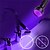 preiswerte Outdoor-Lampen-Taschenlampen mit Schwarzlicht LED 100 Sender Verstellbar Windundurchlässig Einfach zu tragen Langlebig Camping / Wandern / Erkundungen Für den täglichen Einsatz Angeln Violett Lichtfarbe Schwarz