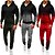 cheap Men&#039;s Tracksuits-Men&#039;s 2 Piece Full Zip Tracksuit Sweatsuit Street Athleisure 2pcs Winter Long Sleeve Cotton Breathable Soft Fitness Gym Workout Running Jogging Training Sportswear Color Gradient Jacket Red Army