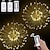 cheap Battery String Lights-Outdoor Waterproof Firework Lights 180 LED Starburst Copper Wire Twinkle Lights 8 Modes Fairy Lights with Remote Hanging Lights for Party Wedding Patio Bedroom Garden Decoration