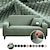 abordables Funda de sofá-funda de sofá funda jacquard elástica sofá seccional sillón loveseat 4 o 4 o 3 plazas en forma de l blanco gris negro liso color sólido suave duradero lavable