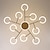 economico Modello sputnik-6/8/10 teste lampada a sospensione a led lampadario molecolare a forma di anello regolabile semplice moderna luce nordica stile di lusso soggiorno camera da letto sala da pranzo ristorante
