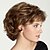 cheap Synthetic Trendy Wigs-Synthetic Wig Curly With Bangs Wig Short Dark Brown Synthetic Hair Women&#039;s Fashionable Design Party Exquisite Dark Brown