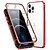 cheap iPhone Cases-Phone Case with Screen Protector For Apple Full Body Case Compatible with iPhone 13 Mini 12 Pro Max 11 SE 2020 X XR XS Max 8 7 Magnetic Double Sided Solid Color Tempered Glass Metal