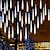 Недорогие LED ленты-огни метеорного дождя на открытом воздухе, 20 дюймов, 8 трубок, 240 светодиодных фонарей снегопада, водонепроницаемые рождественские огни метеорита на открытом воздухе, подвесные огни падающего дождя для кустов деревьев, праздничное рождественское украшен