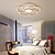 cheap Flush Mounts &amp; Semi Flush Mounts-3/4/5 Heads LED Ceiling Light Modern Geometric Flower Shape Aluminum Living Room Bedroom Home Office