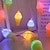 tanie Taśmy świetlne LED-Lody 3d lampa wróżka łańcuchy świetlne girlanda łańcuchy świetlne led na zewnątrz dekoracja na przyjęcie dla dzieci sypialnia