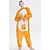 levne Kigurumi Pajamas-Adults&#039; Kigurumi Pajamas Kangaroo Animal Onesie Pajamas Polar Fleece Orange Cosplay For Men and Women Animal Sleepwear Cartoon Festival / Holiday Costumes / Leotard / Onesie