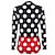 cheap Cycling Jerseys-21Grams® Women&#039;s Cycling Jersey Long Sleeve Mountain Bike MTB Road Bike Cycling Polka Dot Graphic Jersey Shirt Black UV Resistant Warm Breathable Sports Clothing Apparel / Stretchy / Athleisure